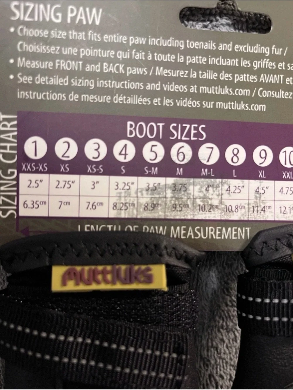 Muttluks Mutt Trackers Dog Boots Size 5 Black Reflective Year Round Nylon MT5BK